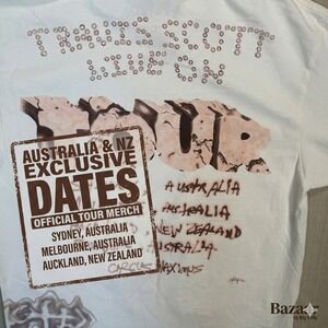 Travis Scott Circus Maximus 2024 Australia Tour Tee White Large DEADSTOCK